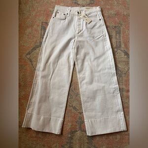rag & bone NWT White High-Rise Andi Wide Leg Jeans